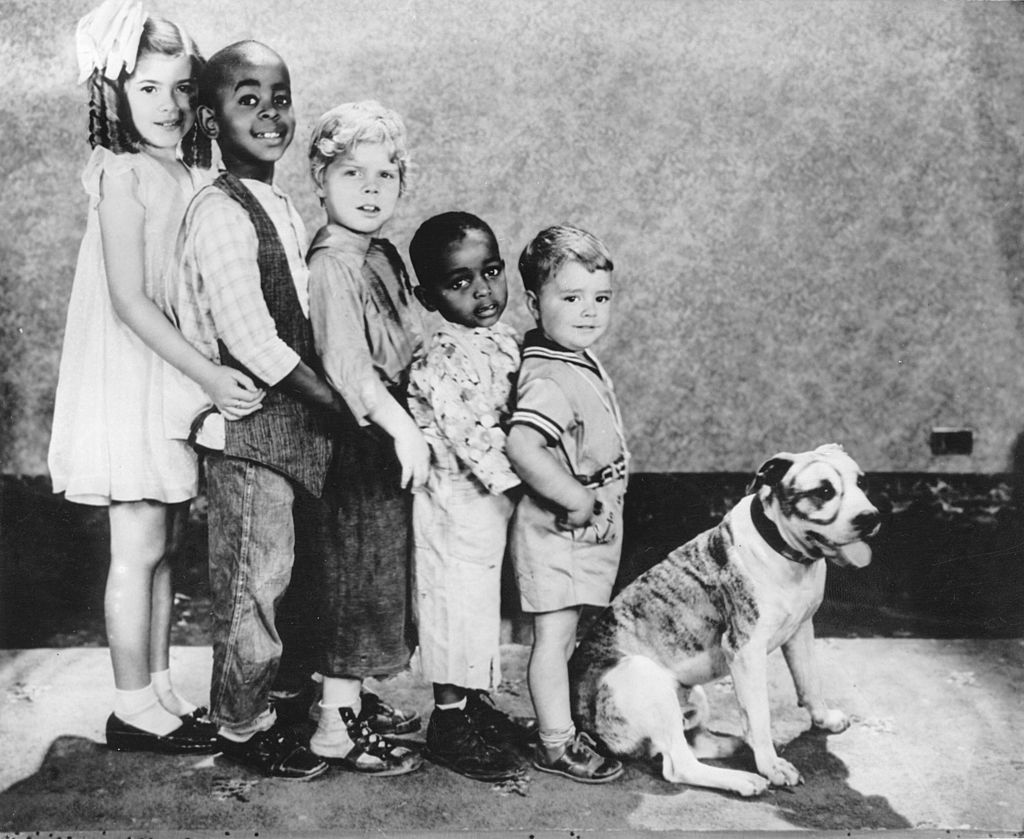 the little rascals in a line from tallest to shortest
