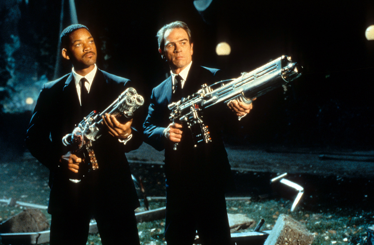Tommy Lee Jones and Will Smith in Men in Black, 1997