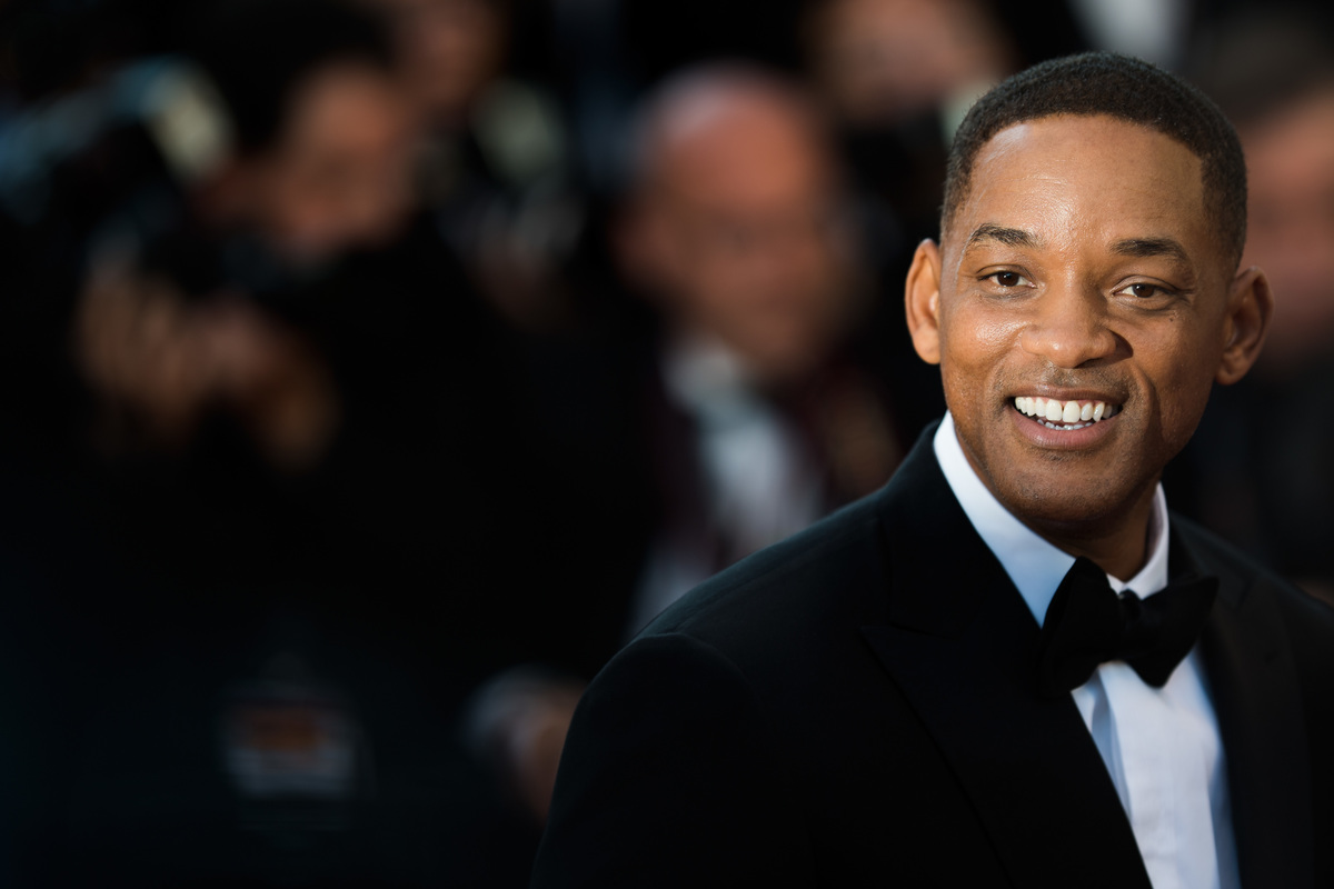 Will Smith at Cannes Film Festival in May 2017, black tux