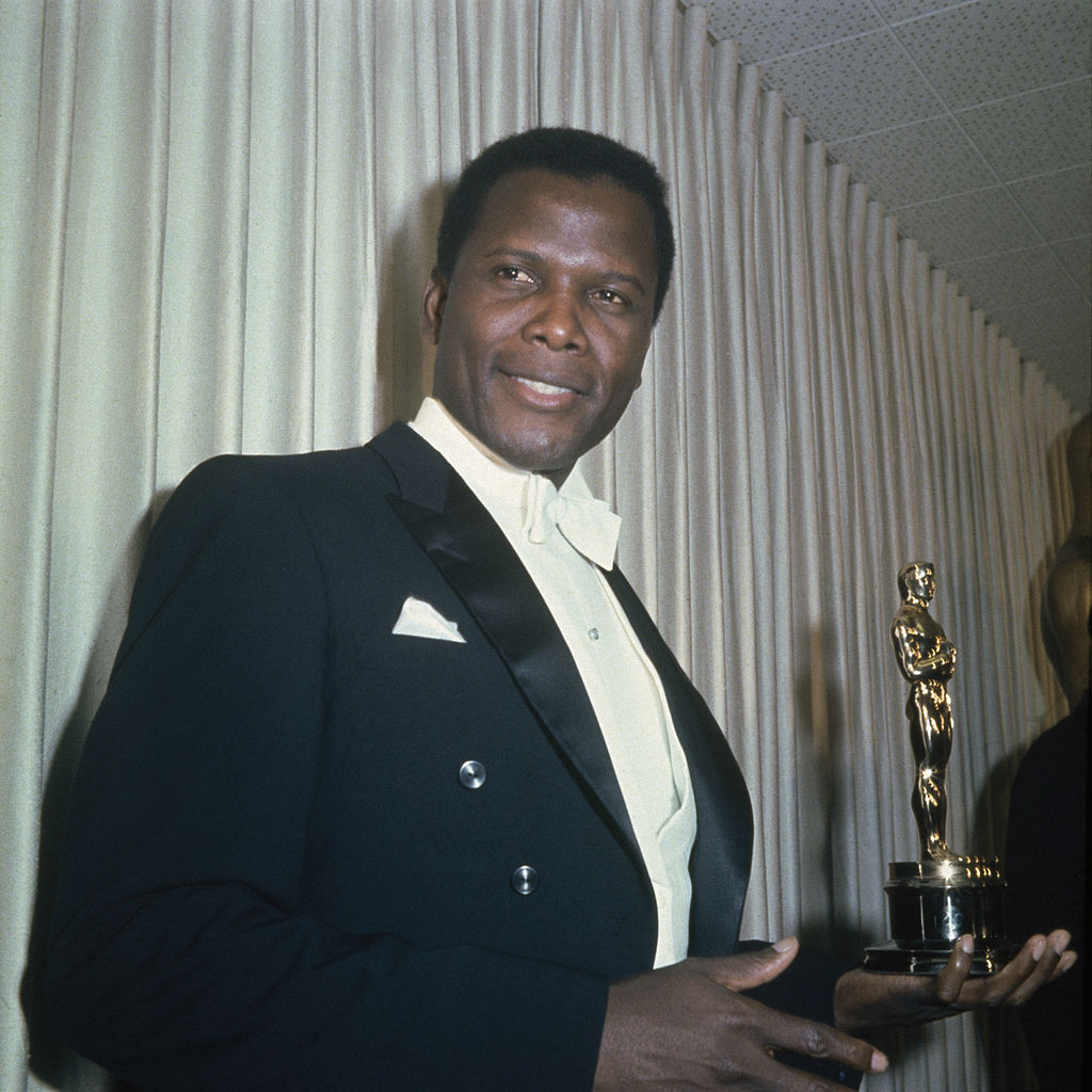 sidney with an award