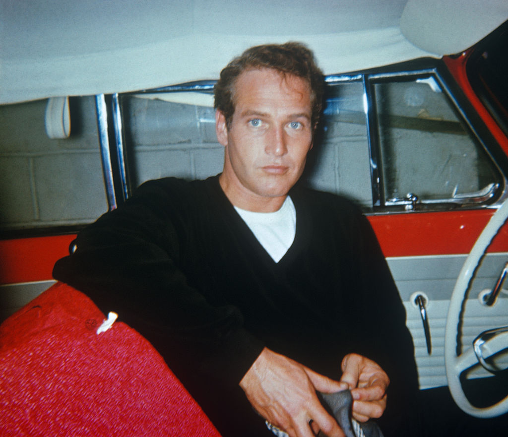 Mr. Newman in a car
