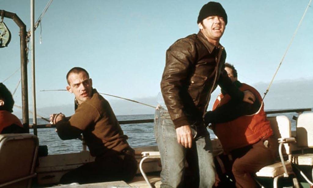 Jack Nicolson on a boat