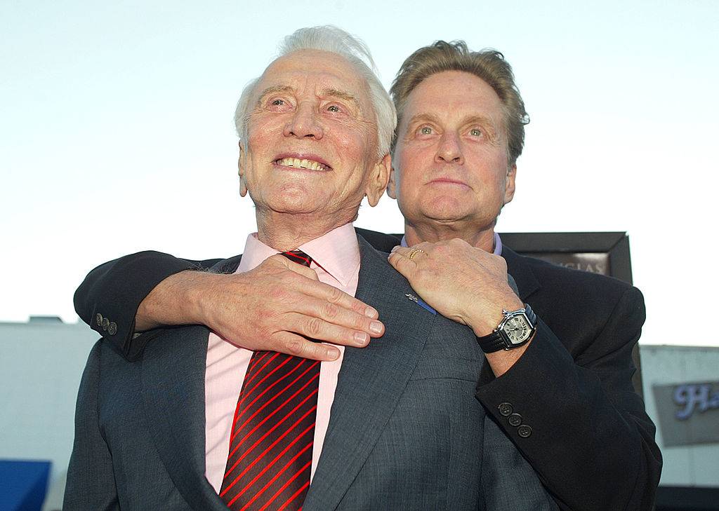Kirk and Michael Douglas