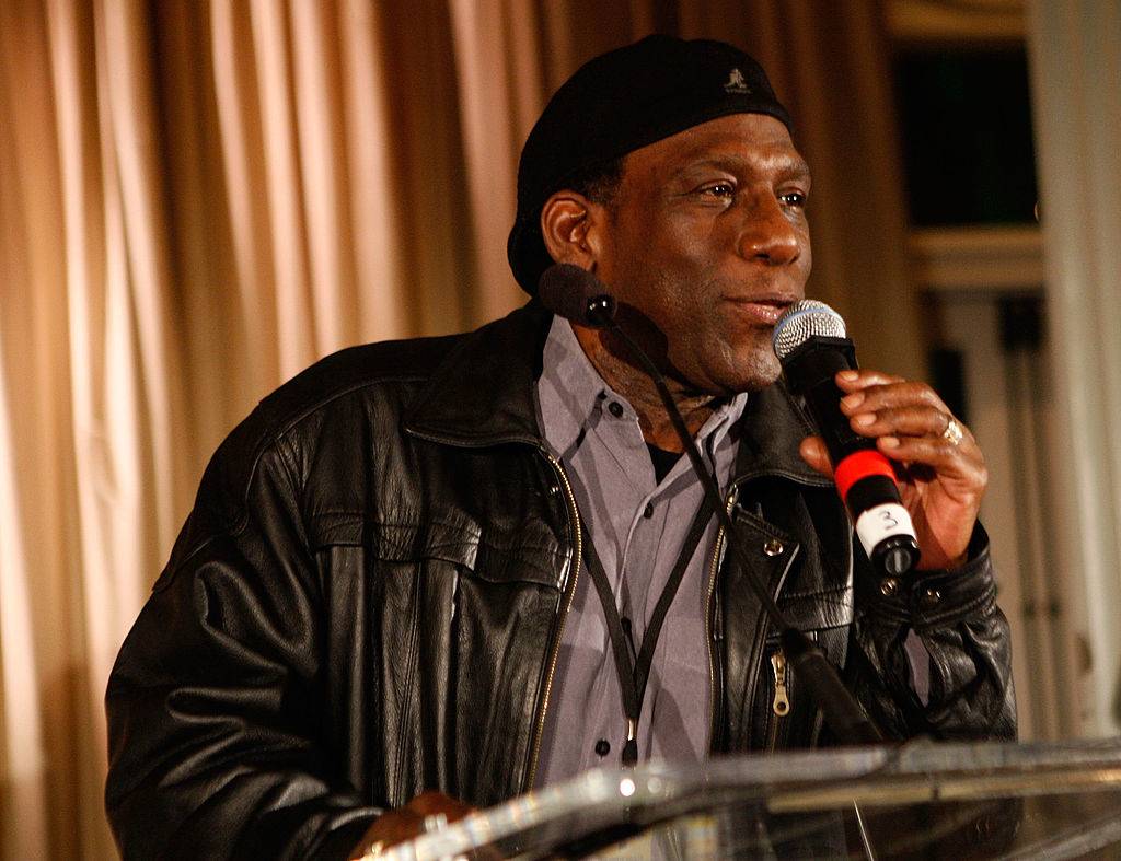 Kene Holliday giving a speech