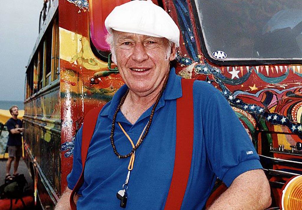Ken Kesey Next to His Van