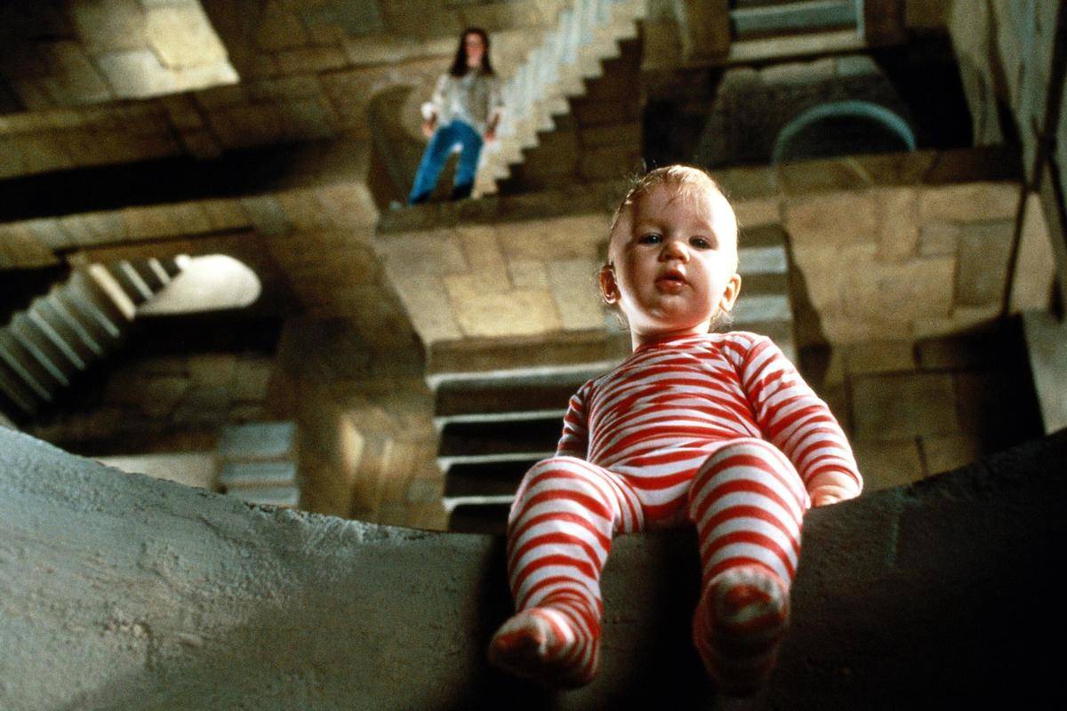 Baby looking down