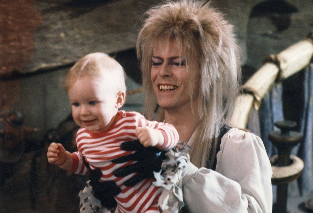 Bowie holding Toby
