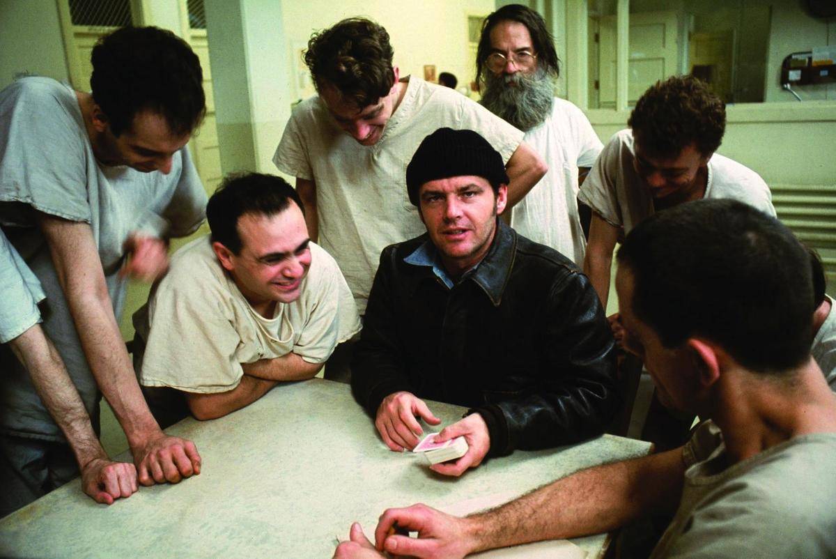 Inmates playing cards