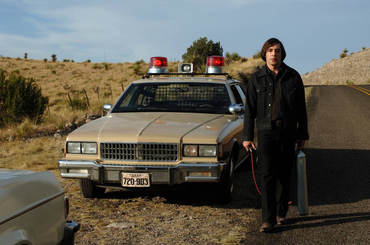 Havier Bardem in No Country For Old Men 