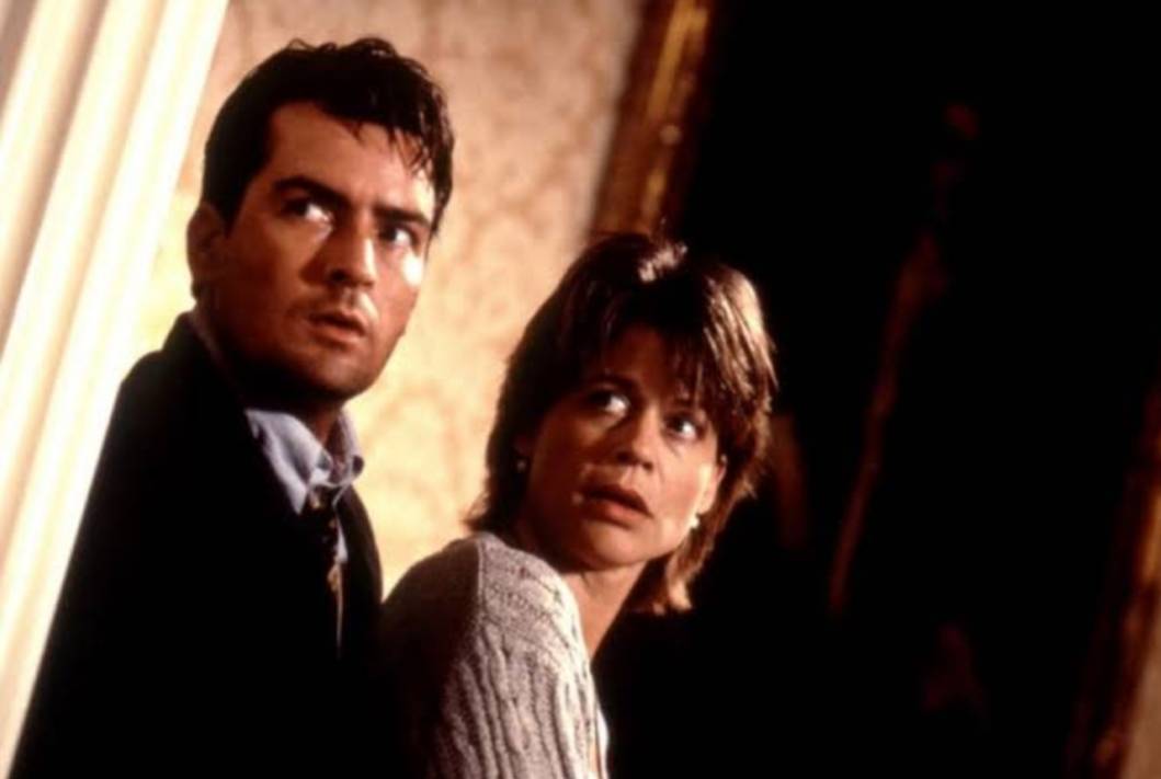charlie sheen and linda hamilton in shadow conspiracy