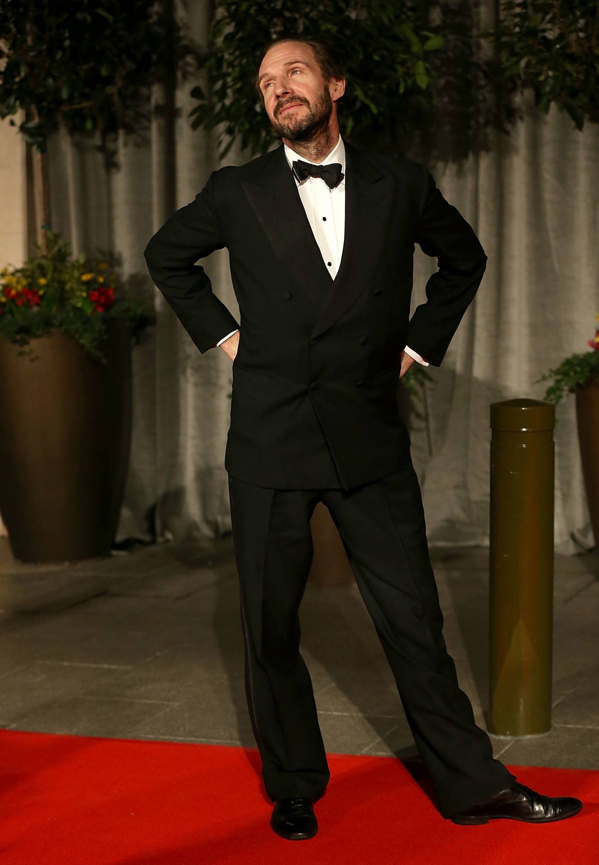 Ralph Fiennes Striking A Very Un-like Ralph Fiennes Pose