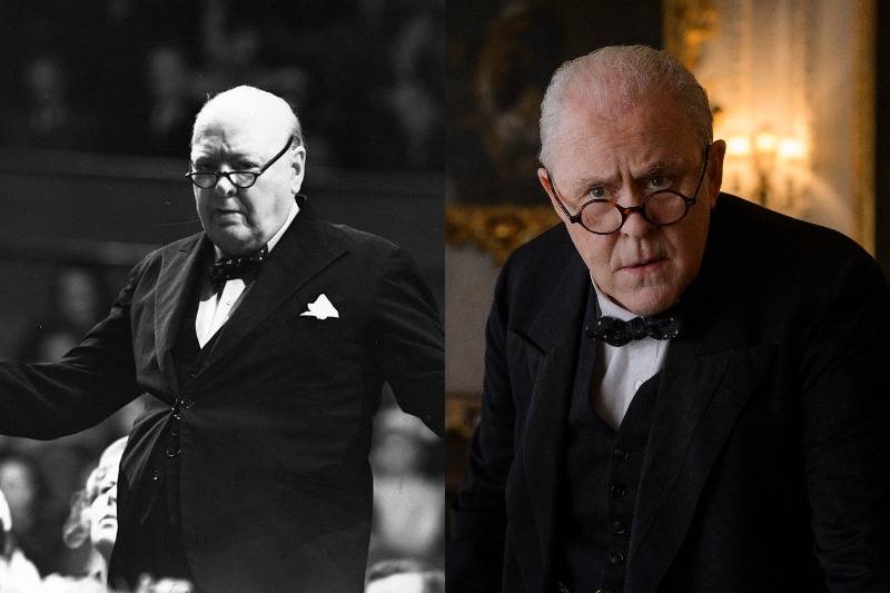 winston churchill both real and actor