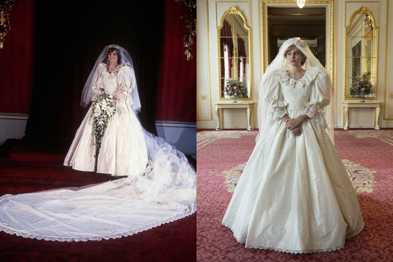 princess diana in her wedding dress