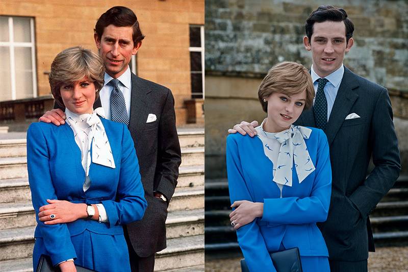 charles and diana in their engagement photos