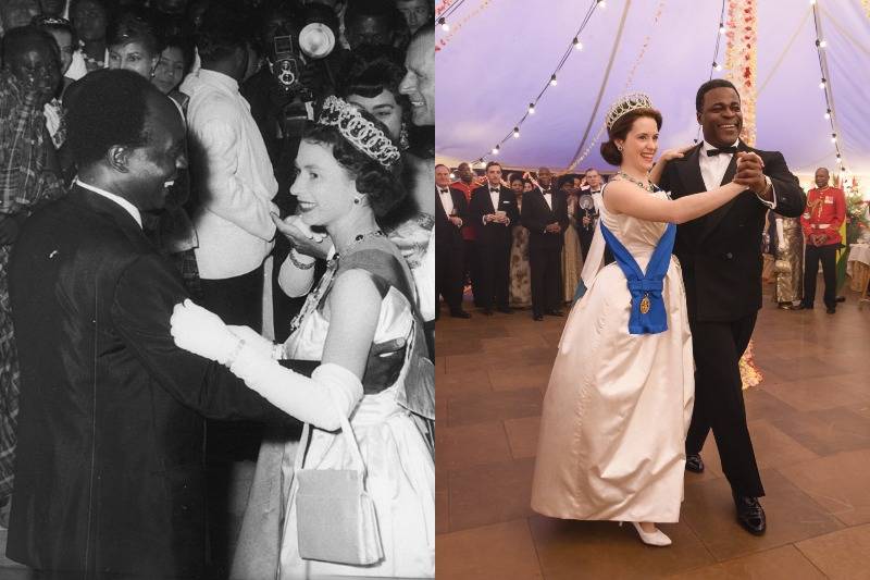 the queen dancing in ghana
