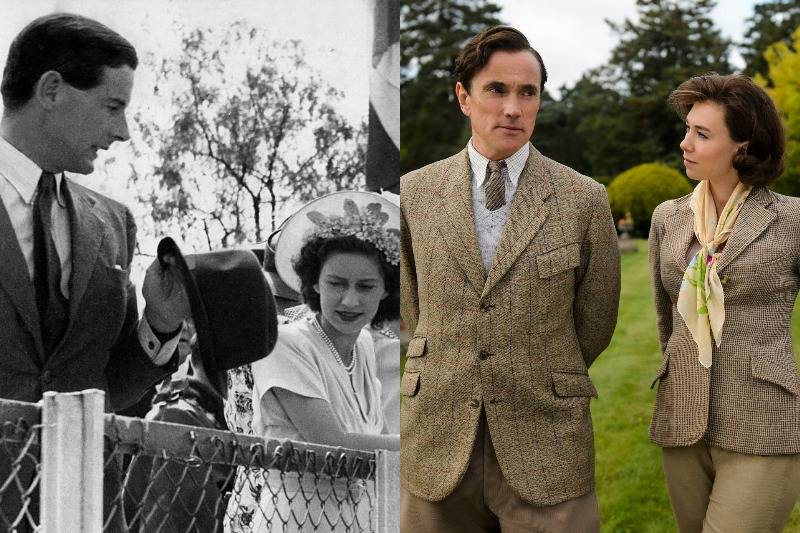 princess margaret and peter townsend in real life and on screen