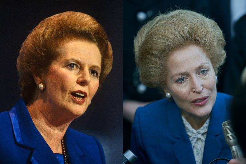 prime minister margaret thatcher giving a speech