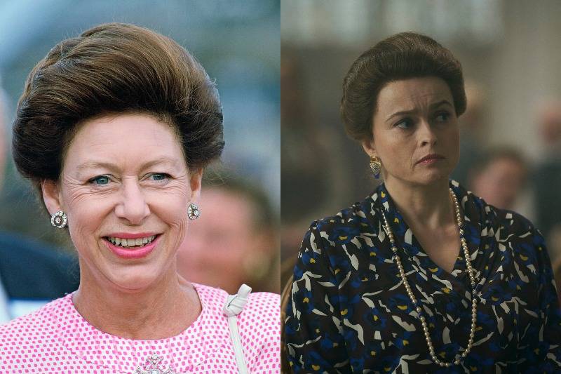 princess margaret in real life and on screen