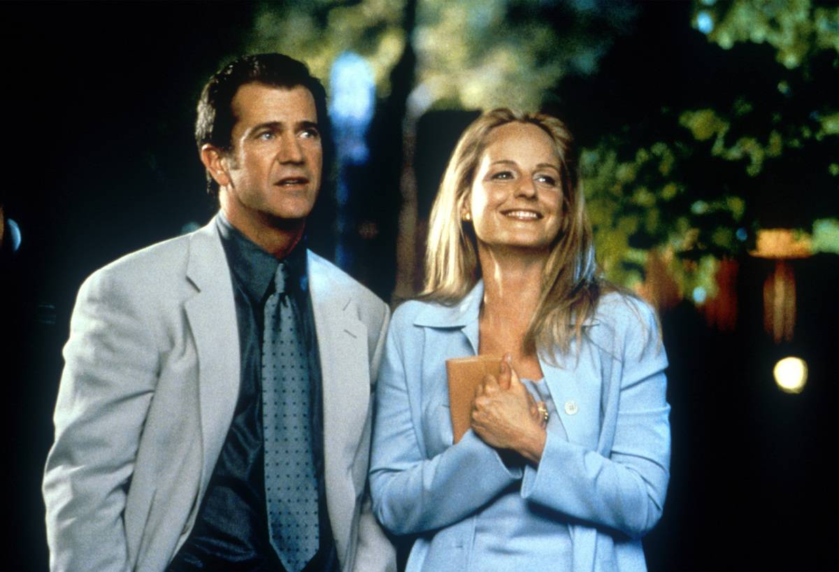 Mel Gibson and Helen Hunt in what women want