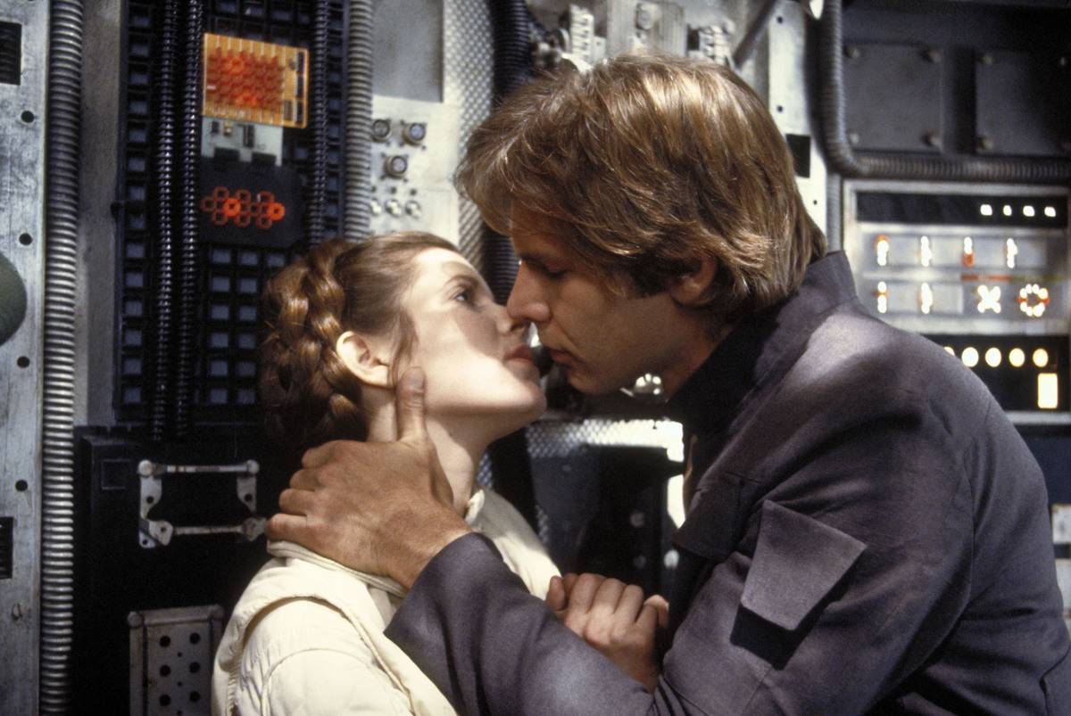 Carrie Fisher and Harrison Ford in Star Wars Episode V