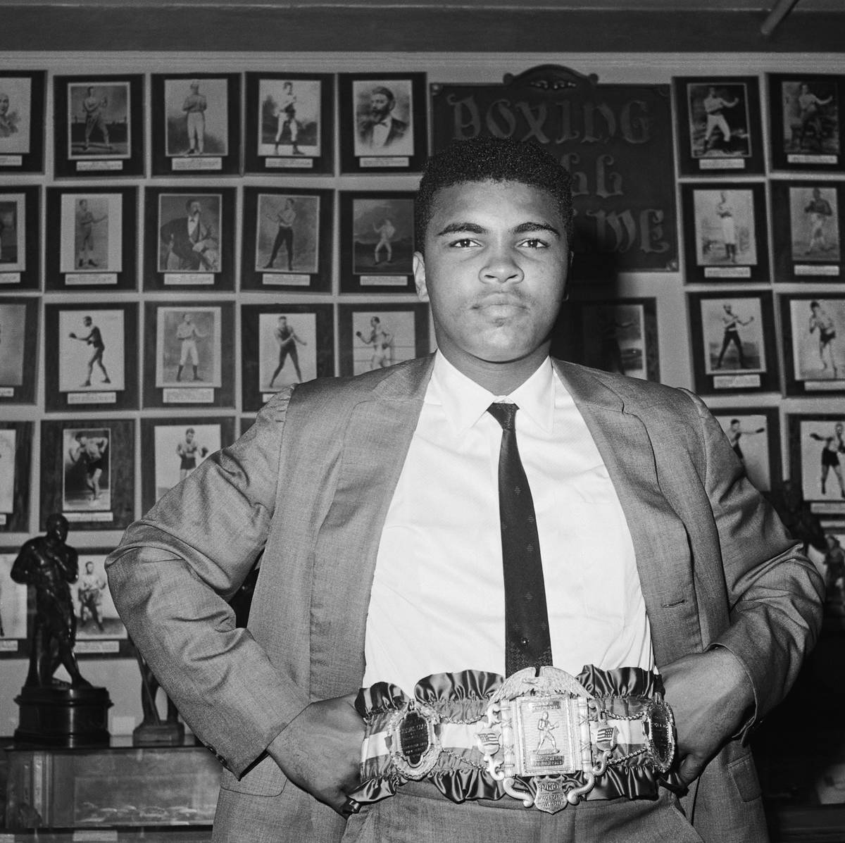 Muhammad Ali Displaying Title