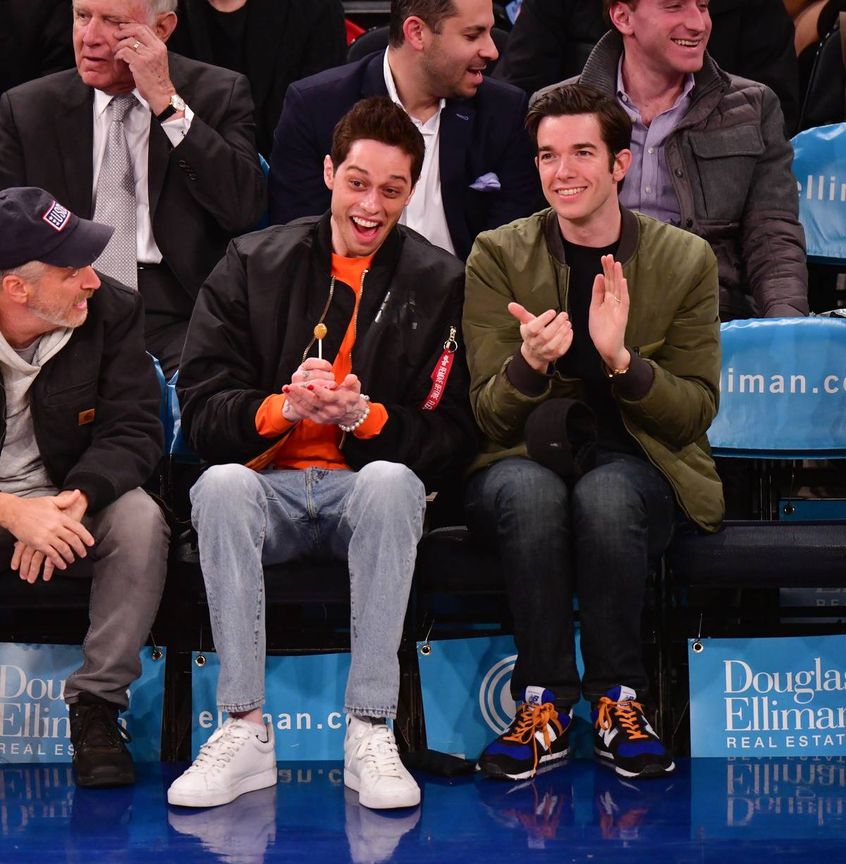 Celebrities Attend Chicago Bulls v New York Knicks
