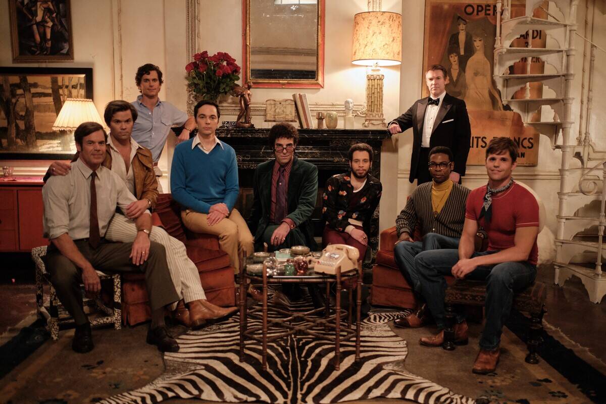 andrew rannells and tuc watkins in the boys in the band