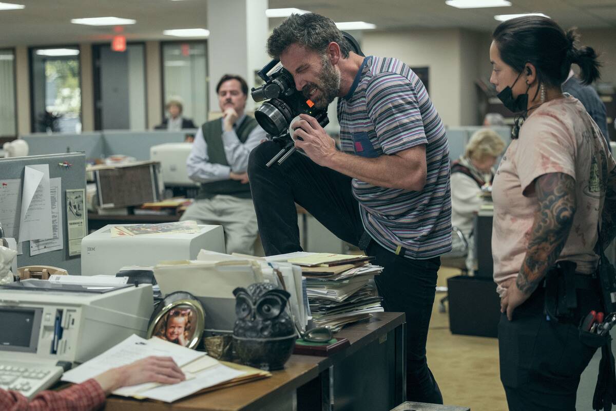 ben affleck holding a camera for air