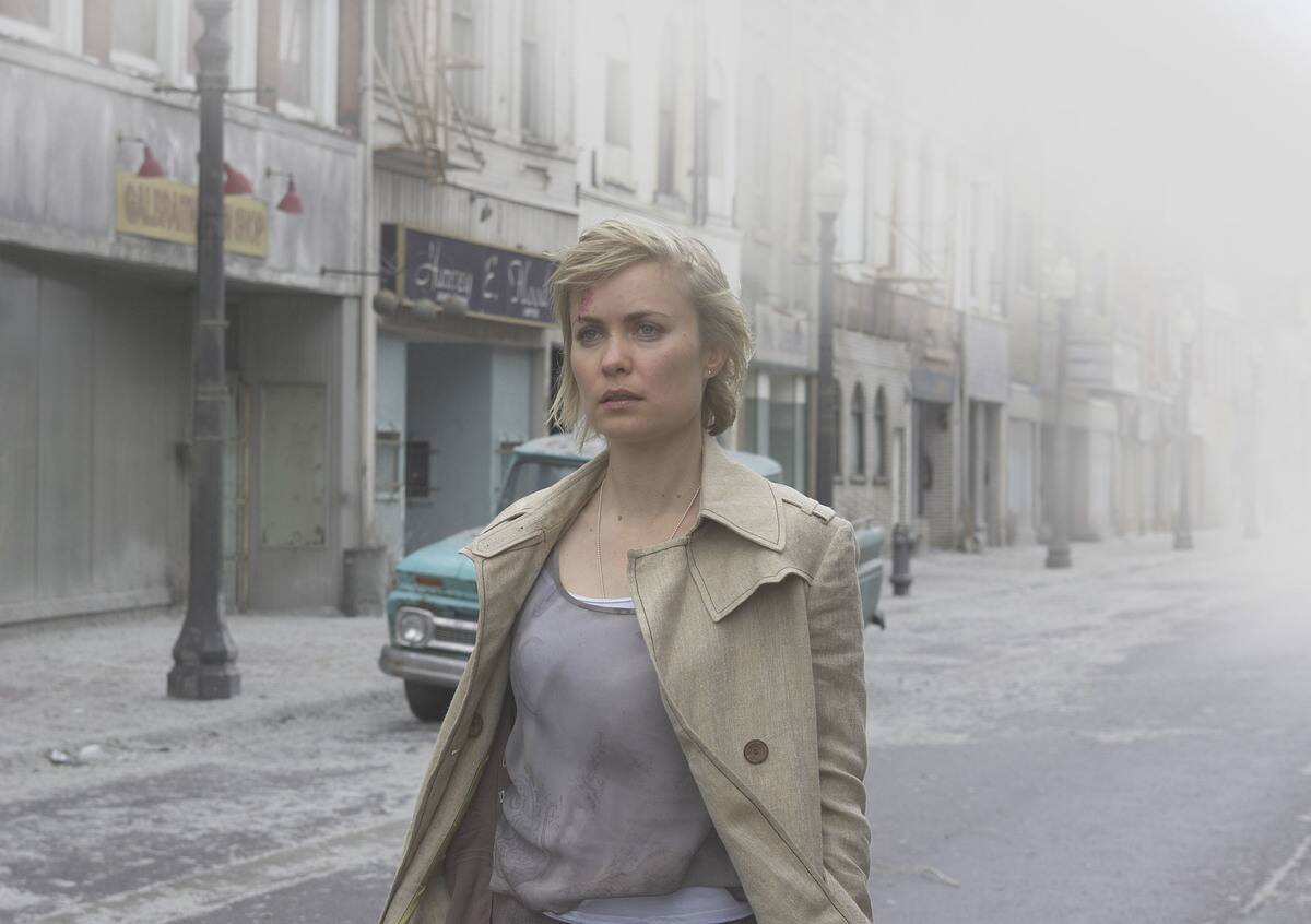silent hill woman walking in street