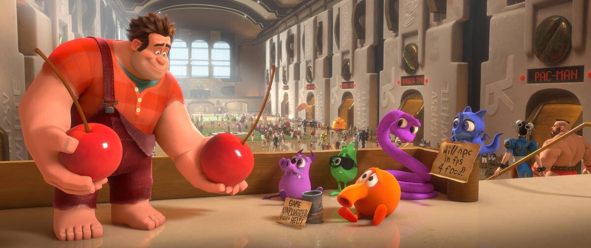 wreck-it ralph holding cherries