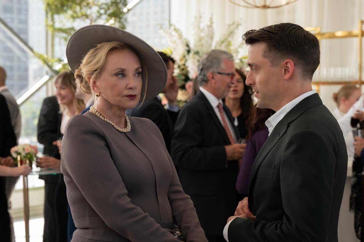 J. Smith-Cameron and Kieran Culkin in Succession