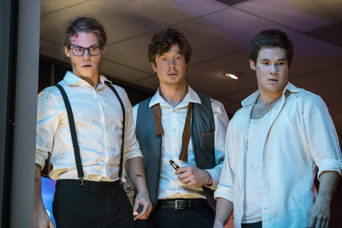 The workaholics guys in Game Over, Man