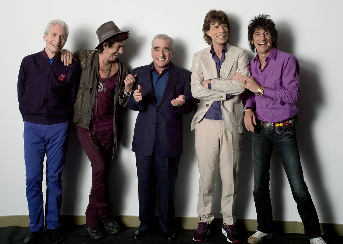 martin scorsese with the rolling stones