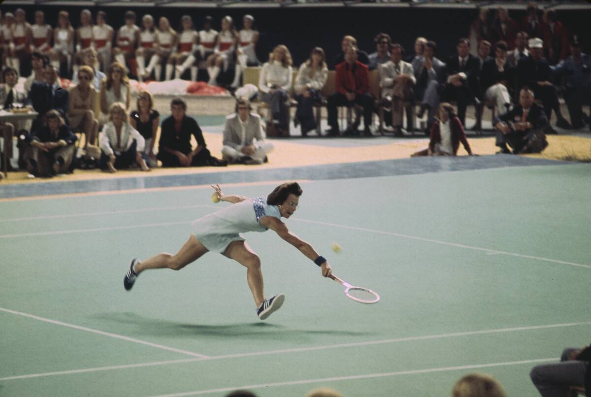 Billie Jean King In 'Battle Of The Sexes' match