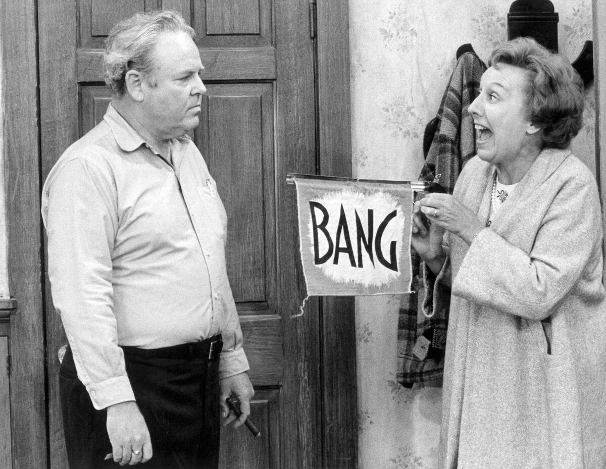 Edith Bunker Shoots Gag Gun At Archie