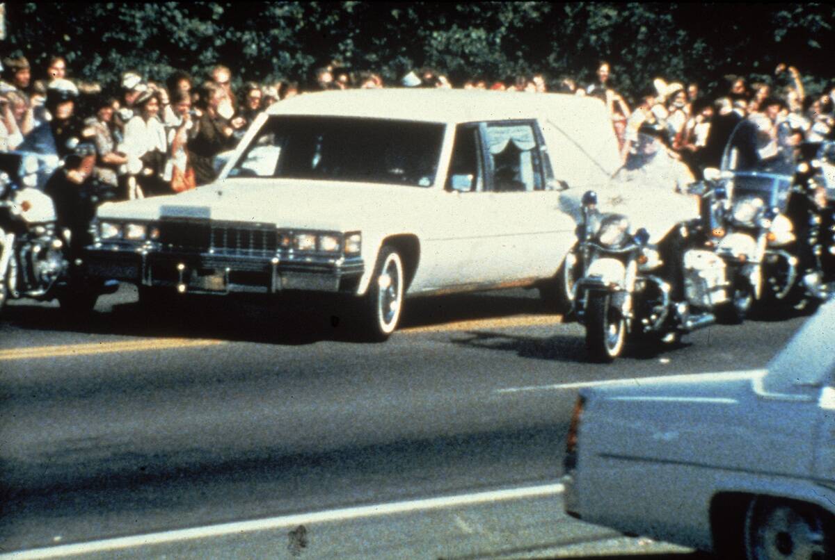 Police Escort For Elvis' Funeral Procession