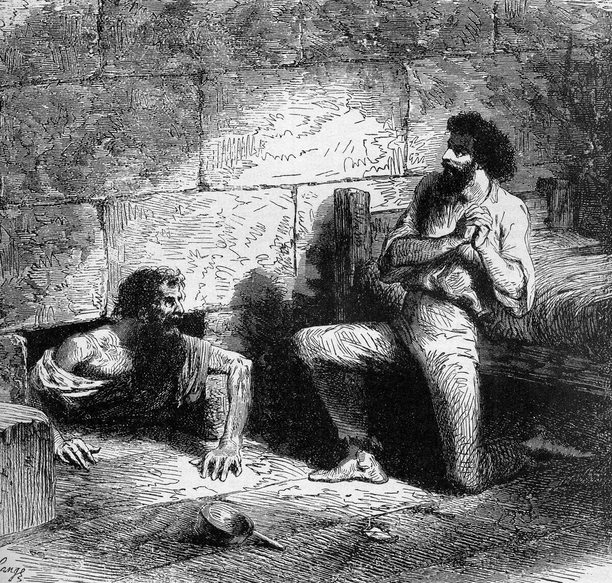 The Count of Monte Christo, Illustration, Published in the 19th century, Alexandre Dumas, Private Collection.