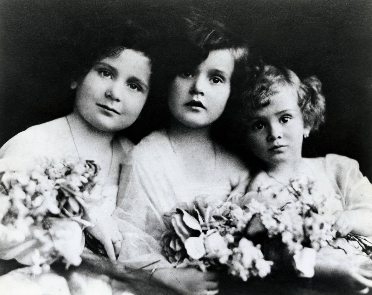 The Gabor Sisters as Children